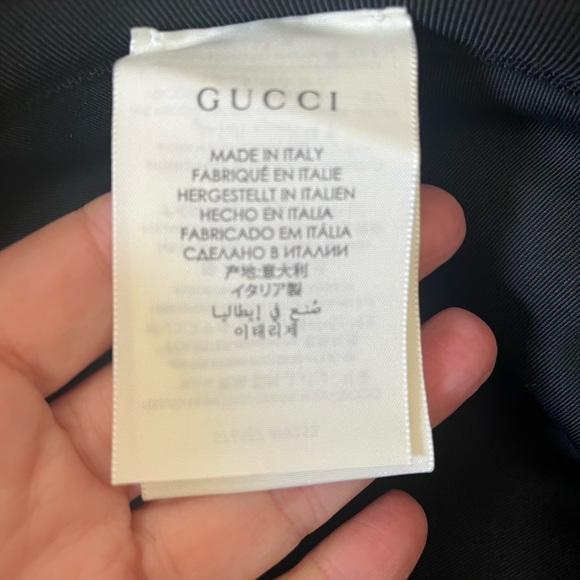 GG CANVAS BUCKET HAT WITH DOUBLE G - Picture 5 of 5